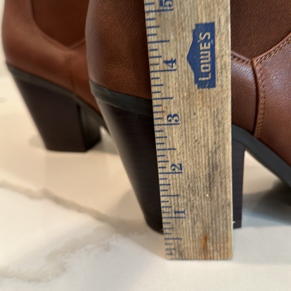 Bamboo Ankle Boots Brown Size 10 - Picture 6 of 6